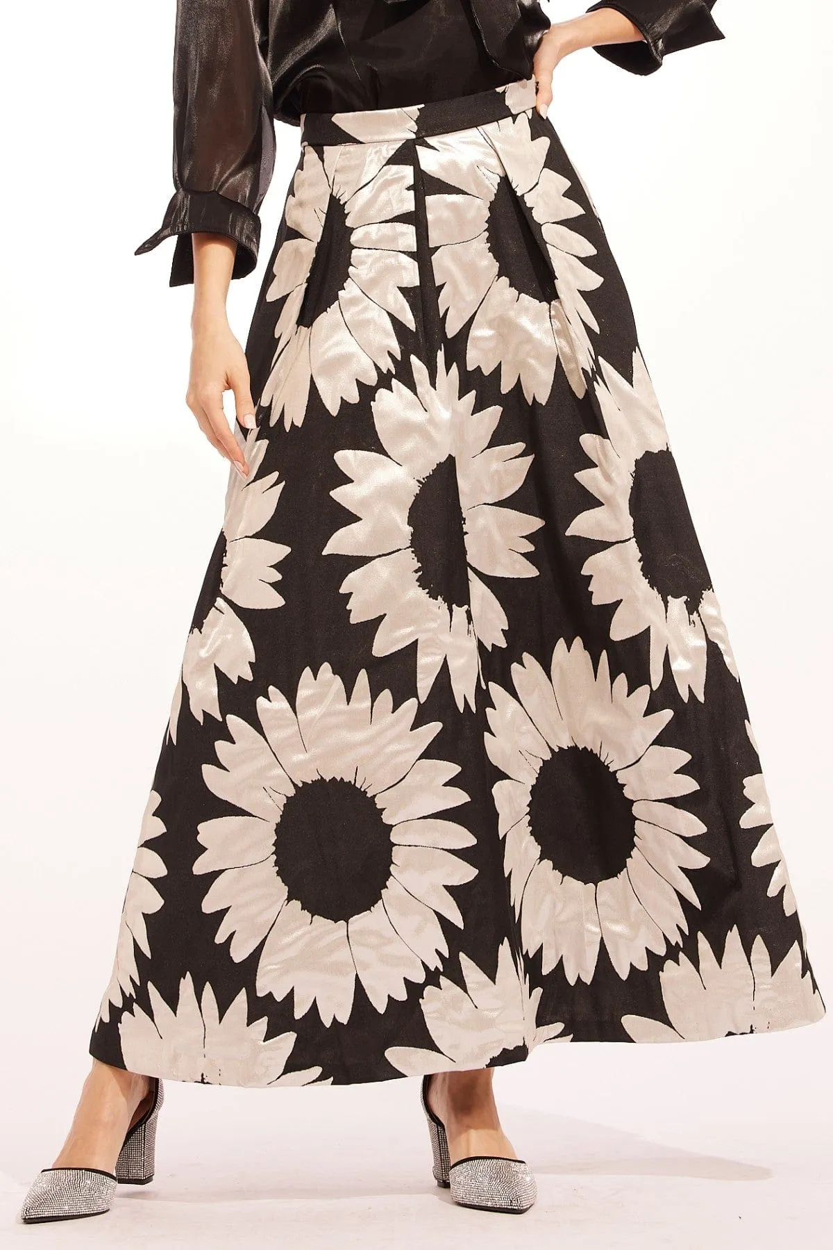 Anova Skirt - Silver bloom Luxury Trim