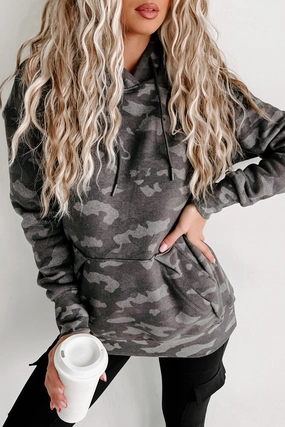 Stay Hidden Camouflage Hoodie (Grey) AntiSnag Fabric Hypoallergenic Inner Layer