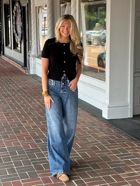 Pistola Caleb High Rise Stacked Waist Jean in Echo Eco Friendly Denim