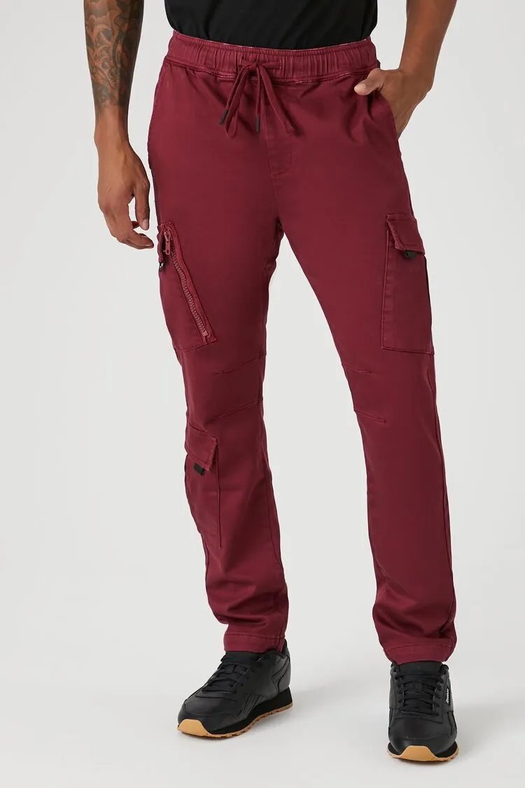 Slim-Fit Cargo Drawstring Joggers