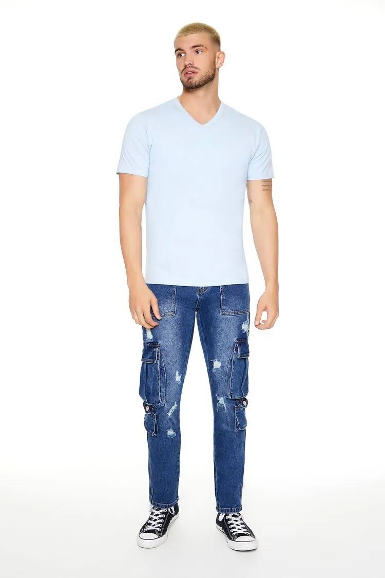 Slim-Fit Cargo Jeans