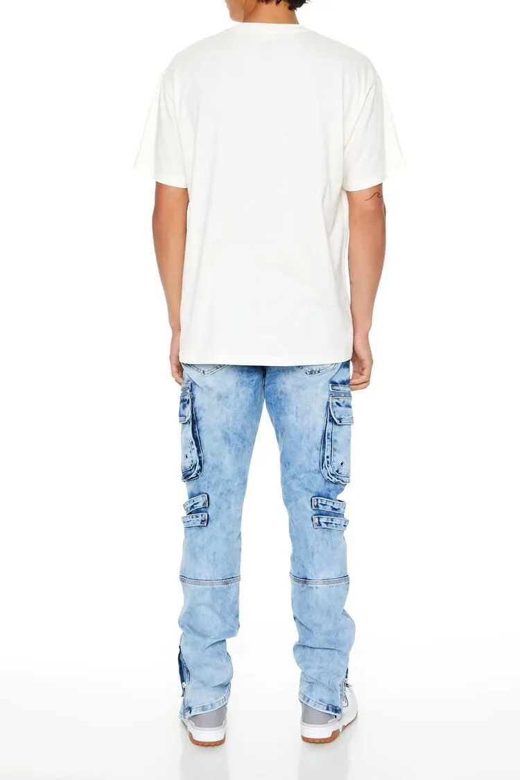 Slim-Fit Cargo Utility Jeans