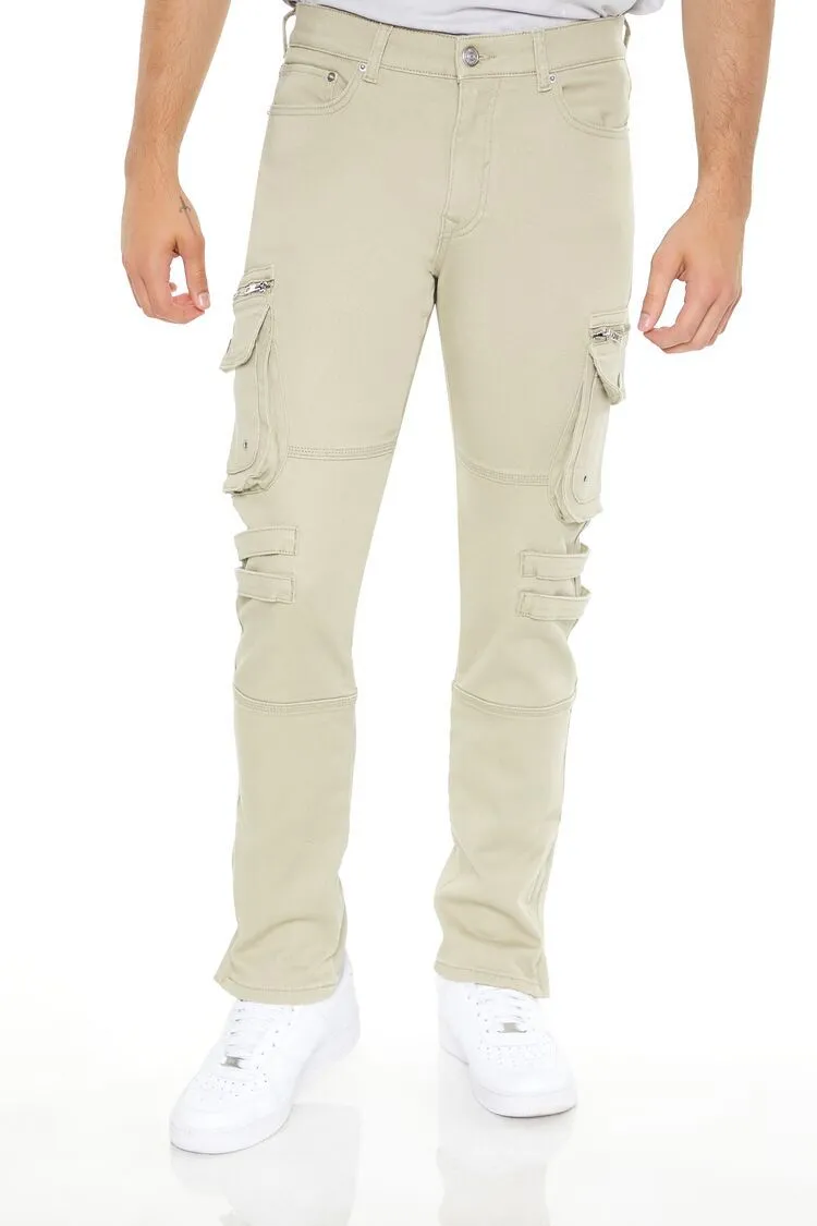 Slim-Fit Cargo Utility Jeans