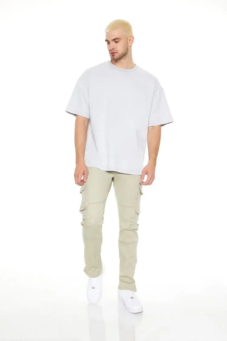 Slim-Fit Cargo Utility Jeans