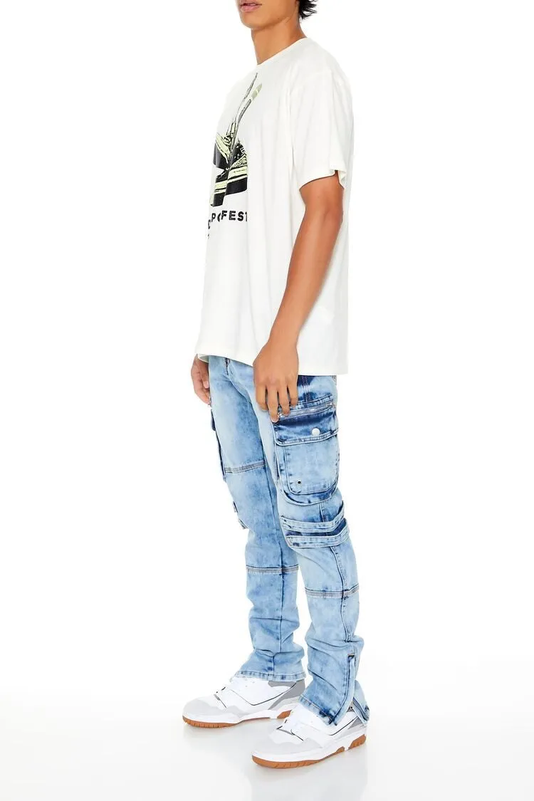 Slim-Fit Cargo Utility Jeans