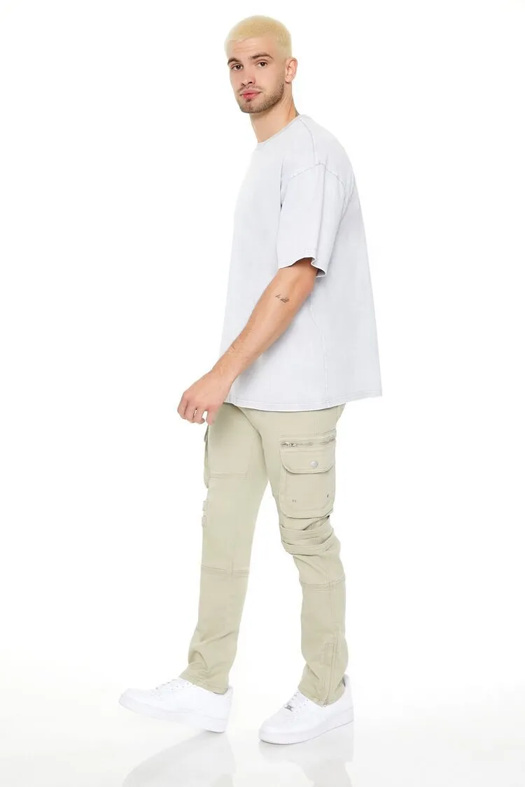 Slim-Fit Cargo Utility Jeans