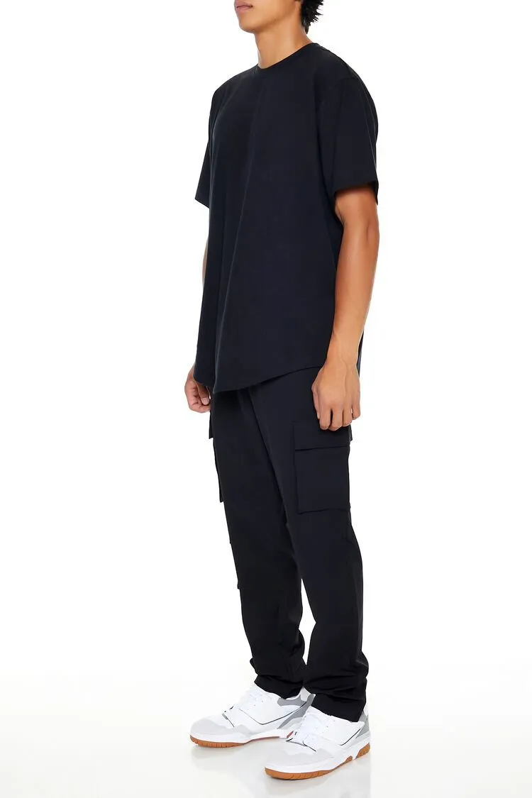 Slim-Fit Drawstring Cargo Joggers