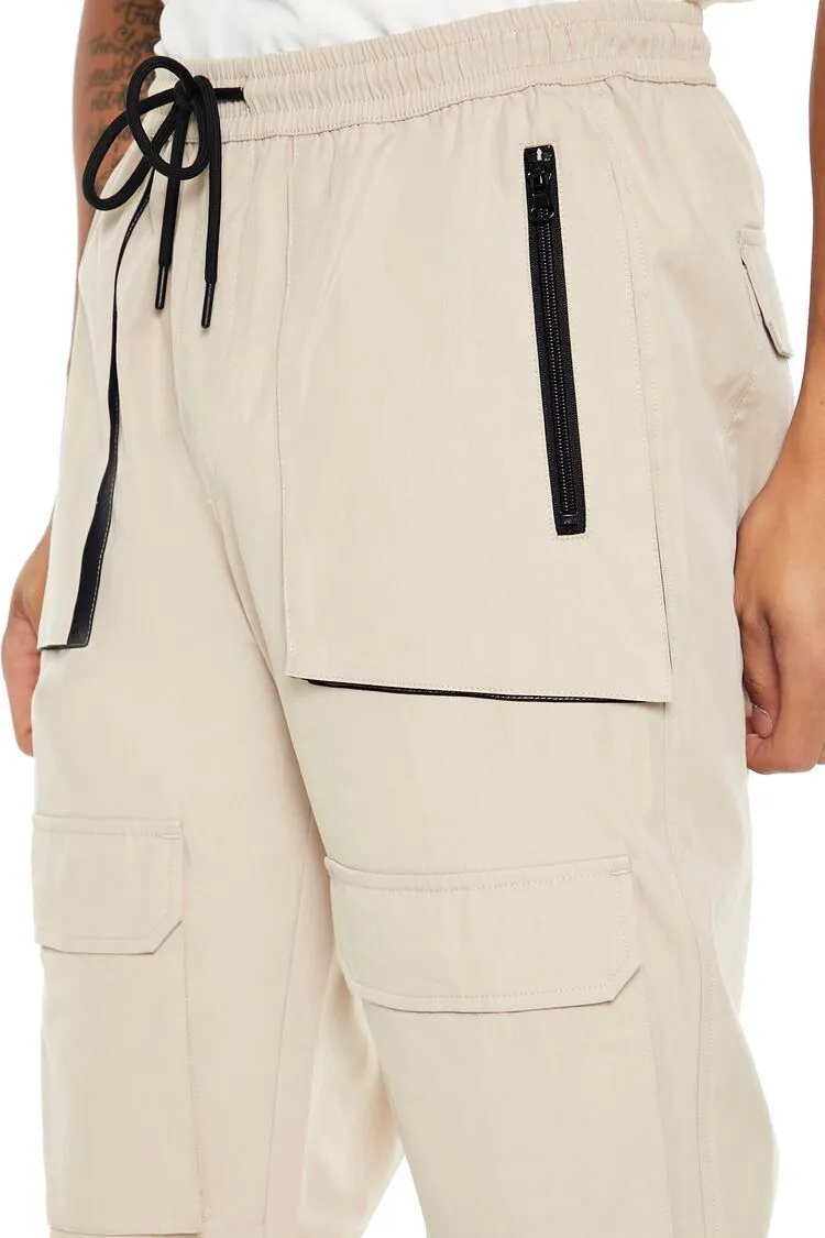 Slim-Fit Drawstring Cargo Joggers