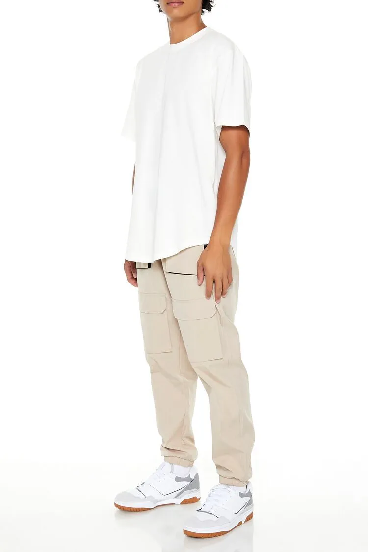 Slim-Fit Drawstring Cargo Joggers