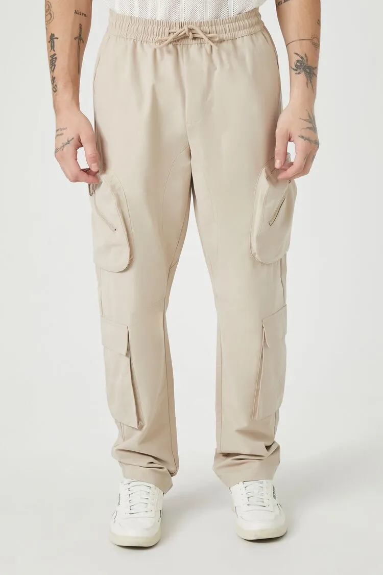 Slim-Fit Drawstring Cargo Pants