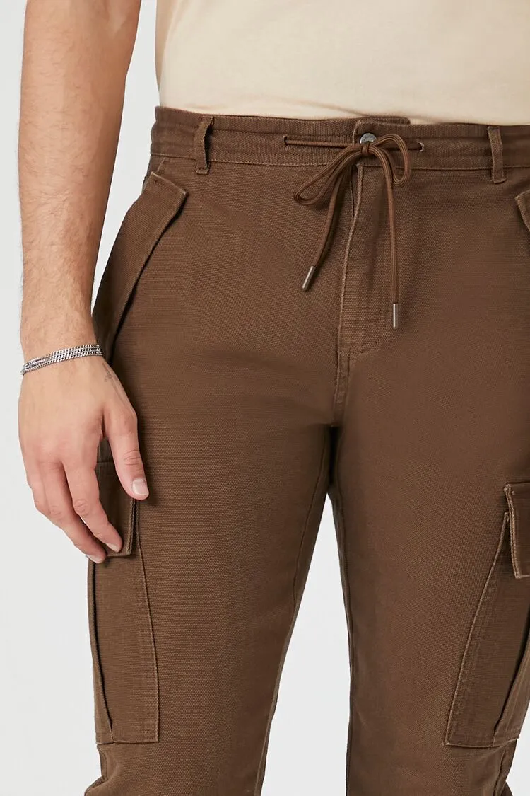 Slim-Fit Drawstring Cargo Pants