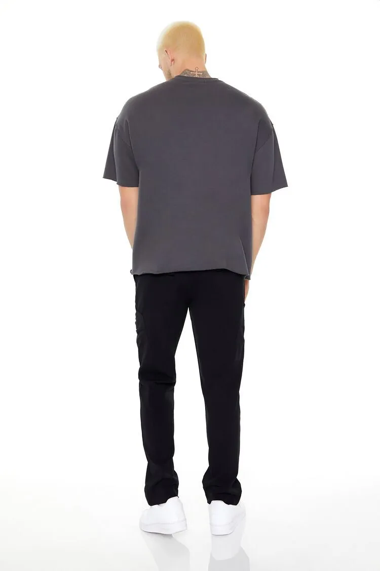Slim-Fit Drawstring Cargo Pants