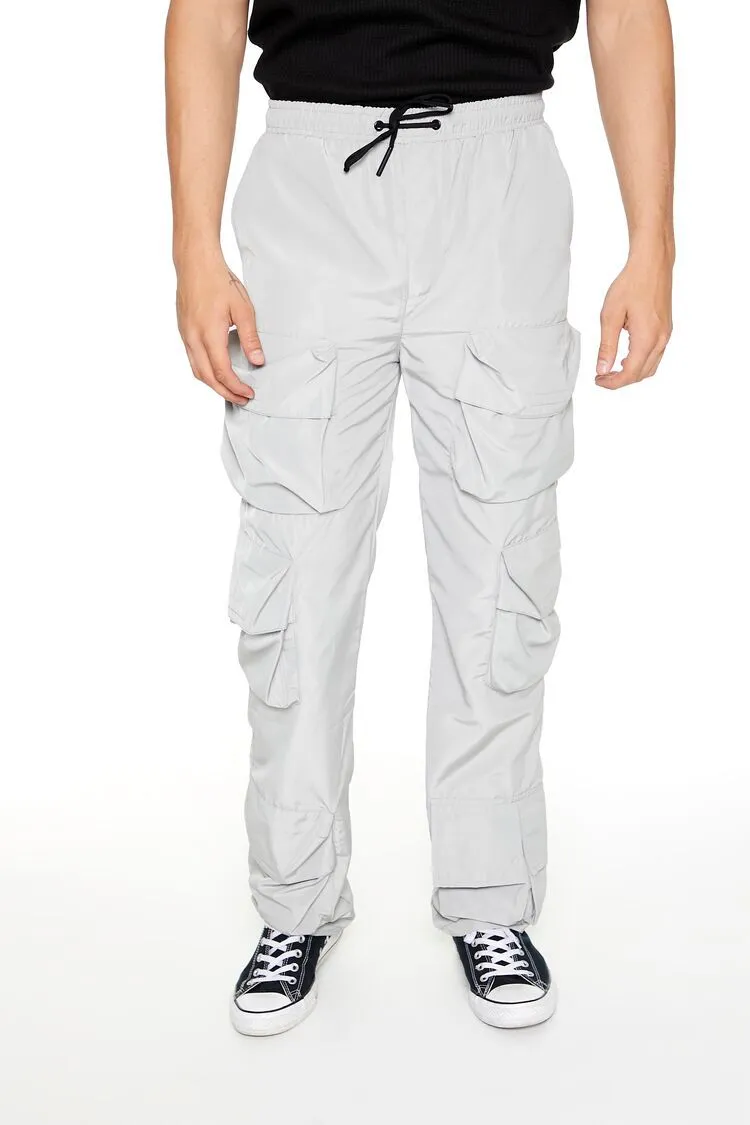 Slim-Fit Drawstring Cargo Pants
