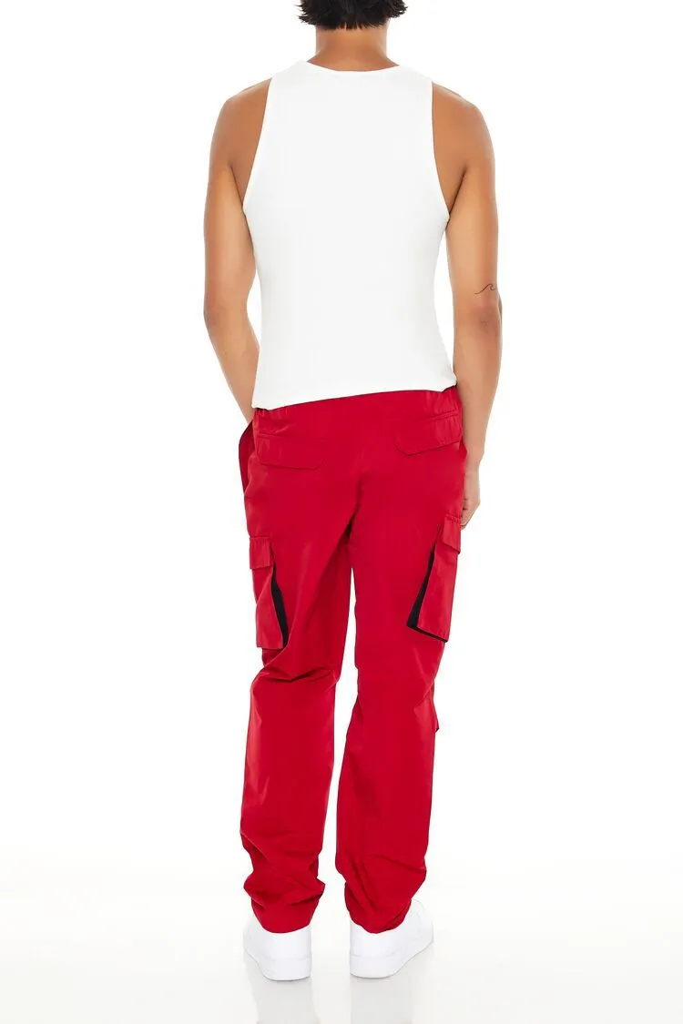 Slim-Fit Drawstring Cargo Pants