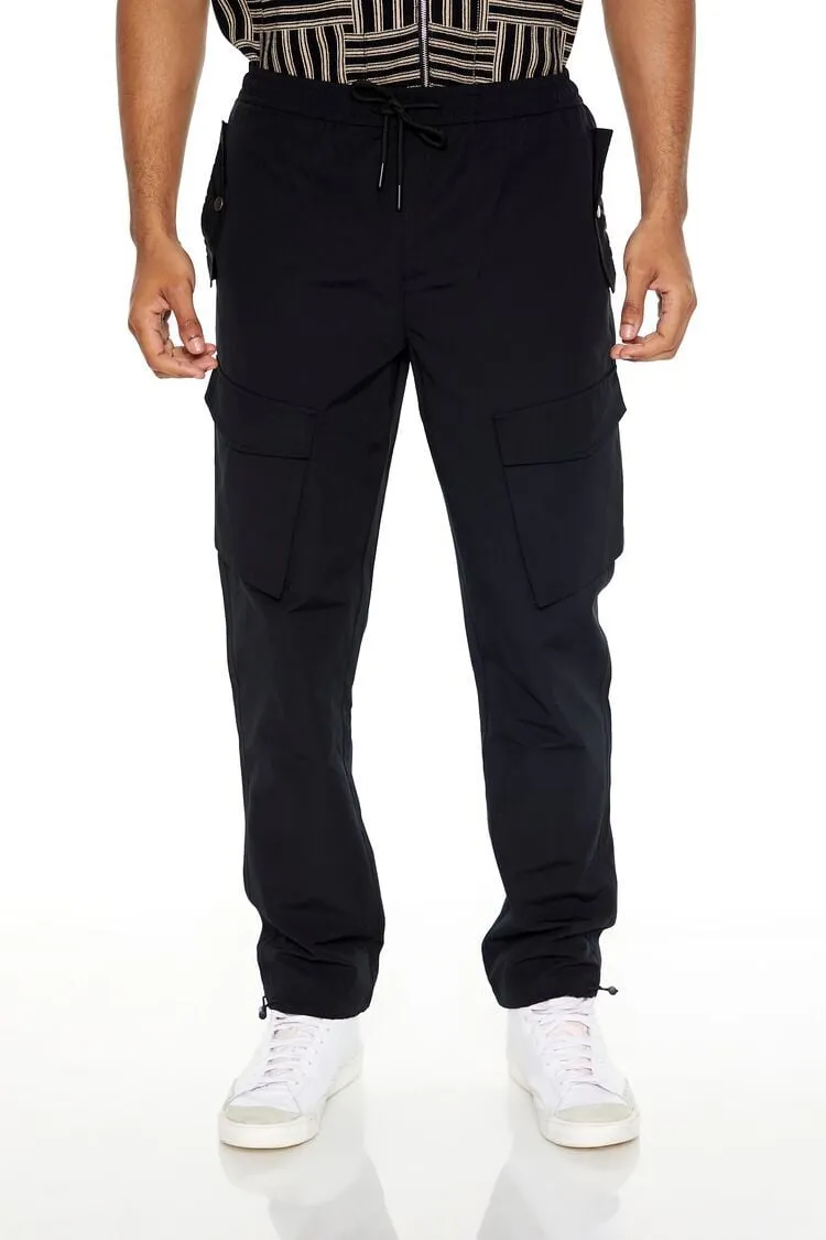 Slim-Fit Drawstring Cargo Pants