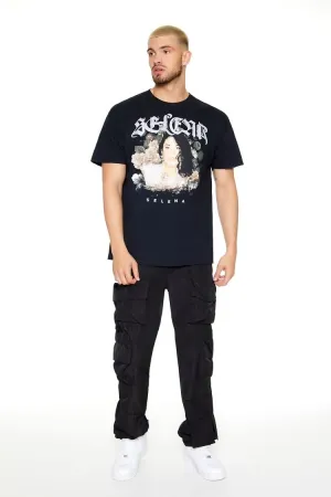Slim-Fit Drawstring Cargo Pants