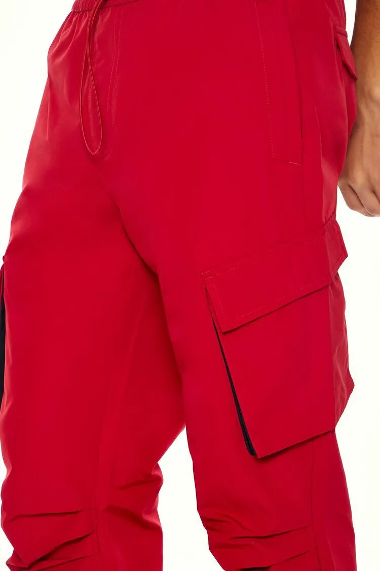 Slim-Fit Drawstring Cargo Pants
