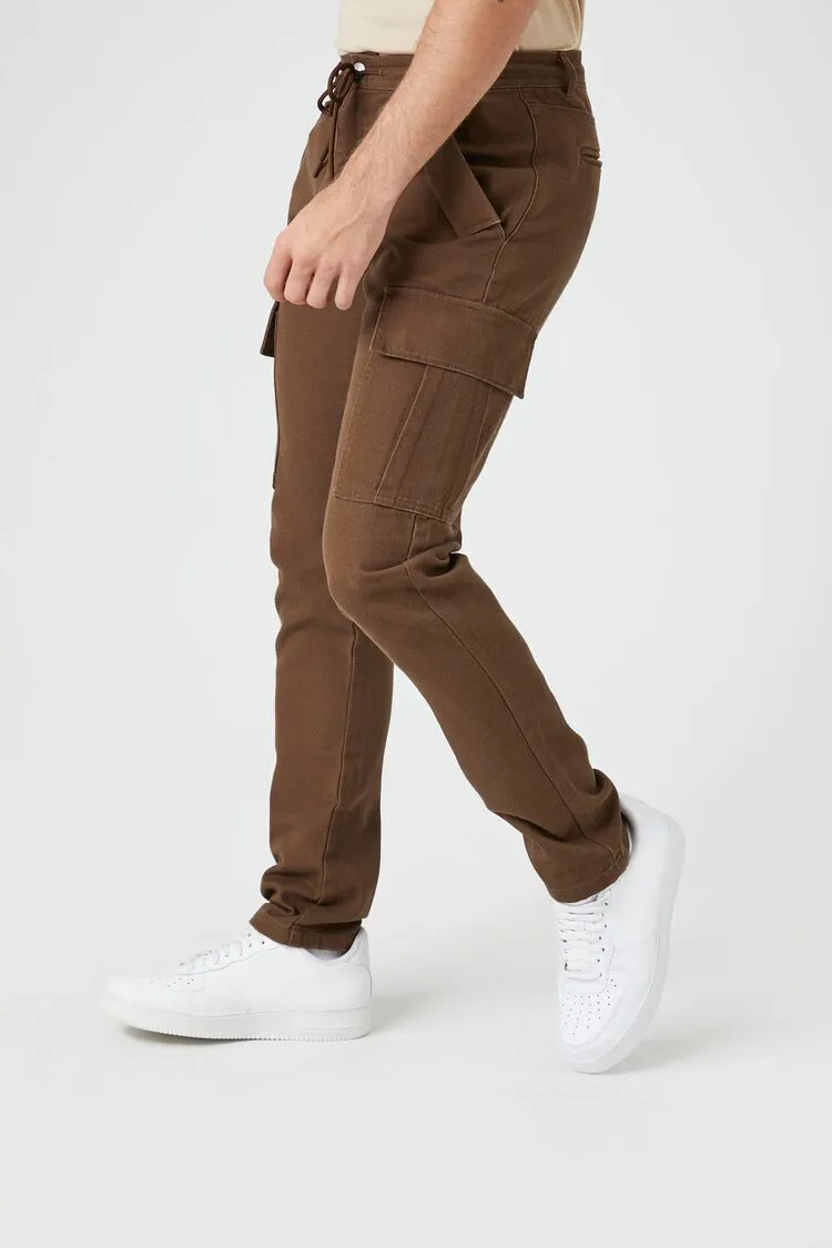 Slim-Fit Drawstring Cargo Pants