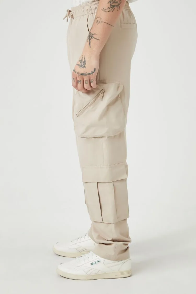 Slim-Fit Drawstring Cargo Pants