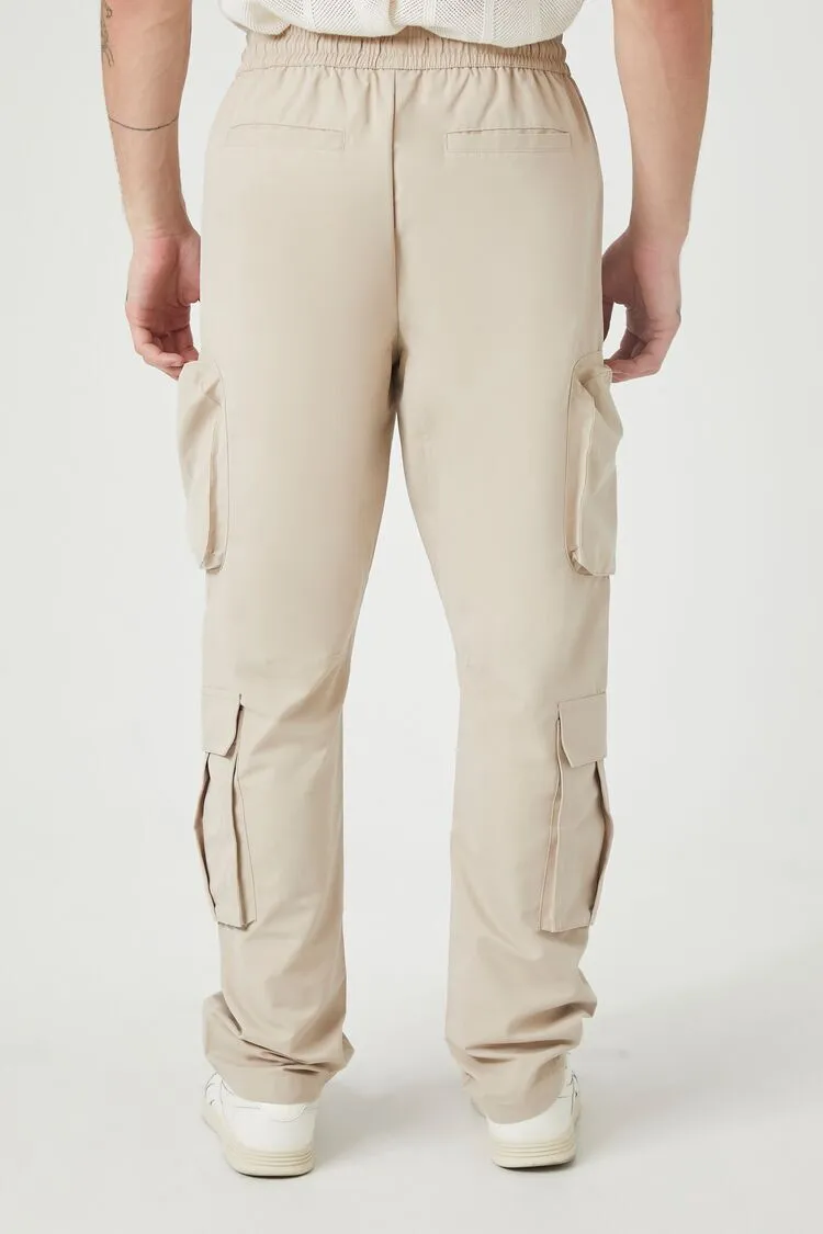 Slim-Fit Drawstring Cargo Pants