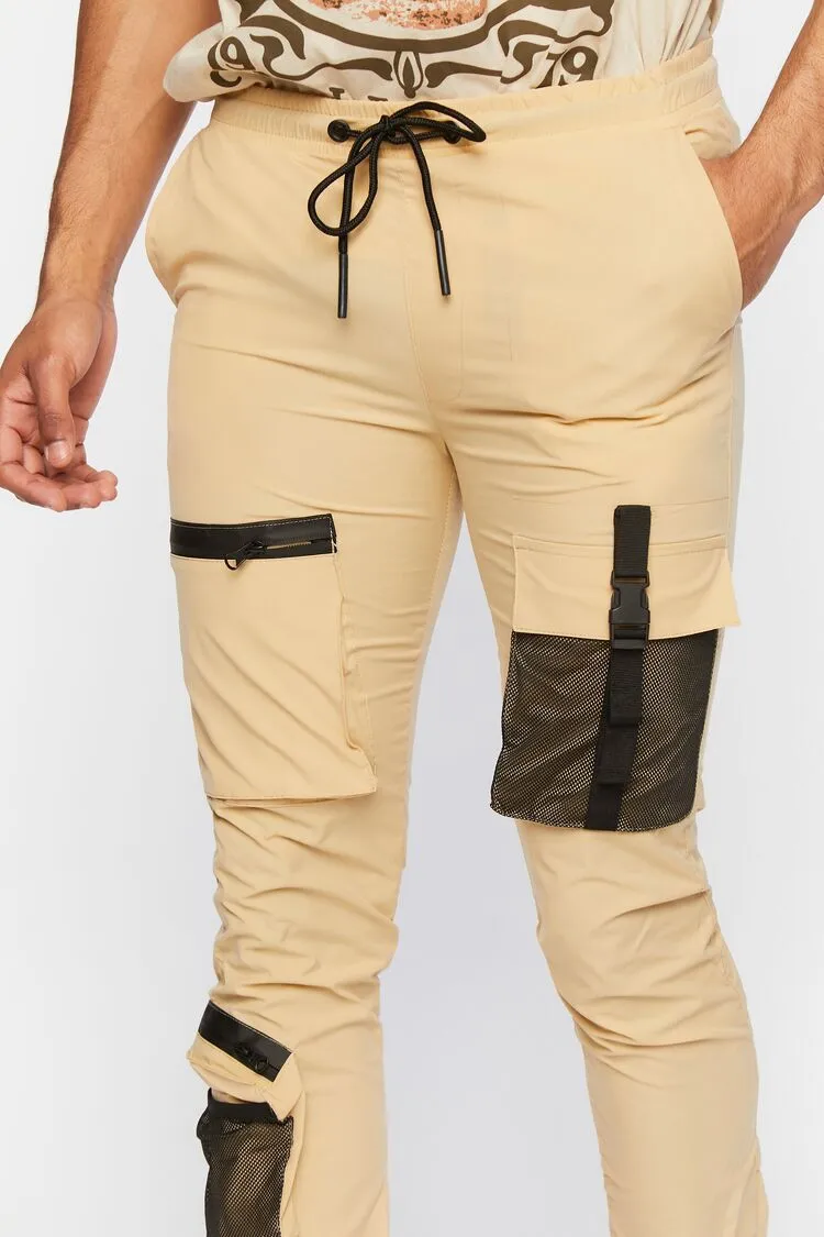 Slim-Fit Drawstring Utility Joggers
