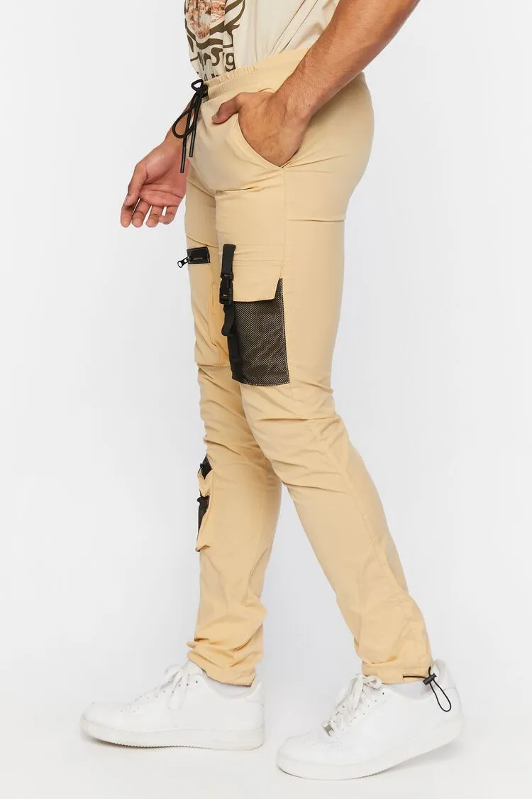 Slim-Fit Drawstring Utility Joggers