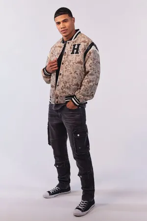 Slim-Fit Mid-Rise Cargo Jeans