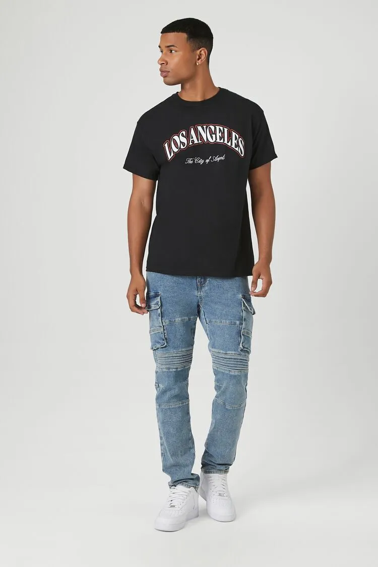 Slim-Fit Moto Cargo Jeans