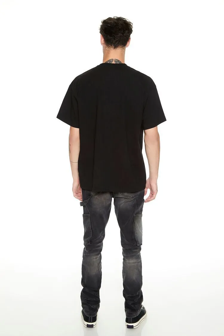 Slim-Fit Utility Cargo Jeans