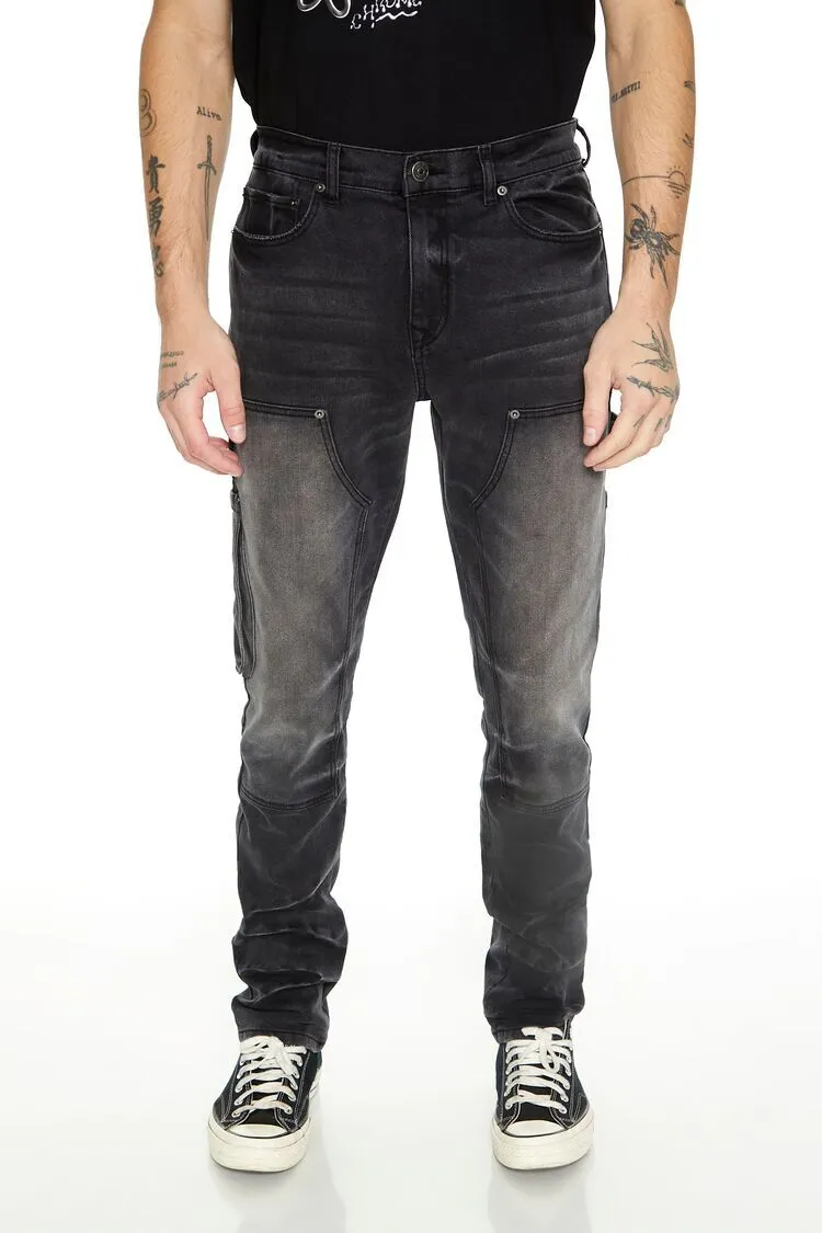 Slim-Fit Utility Cargo Jeans
