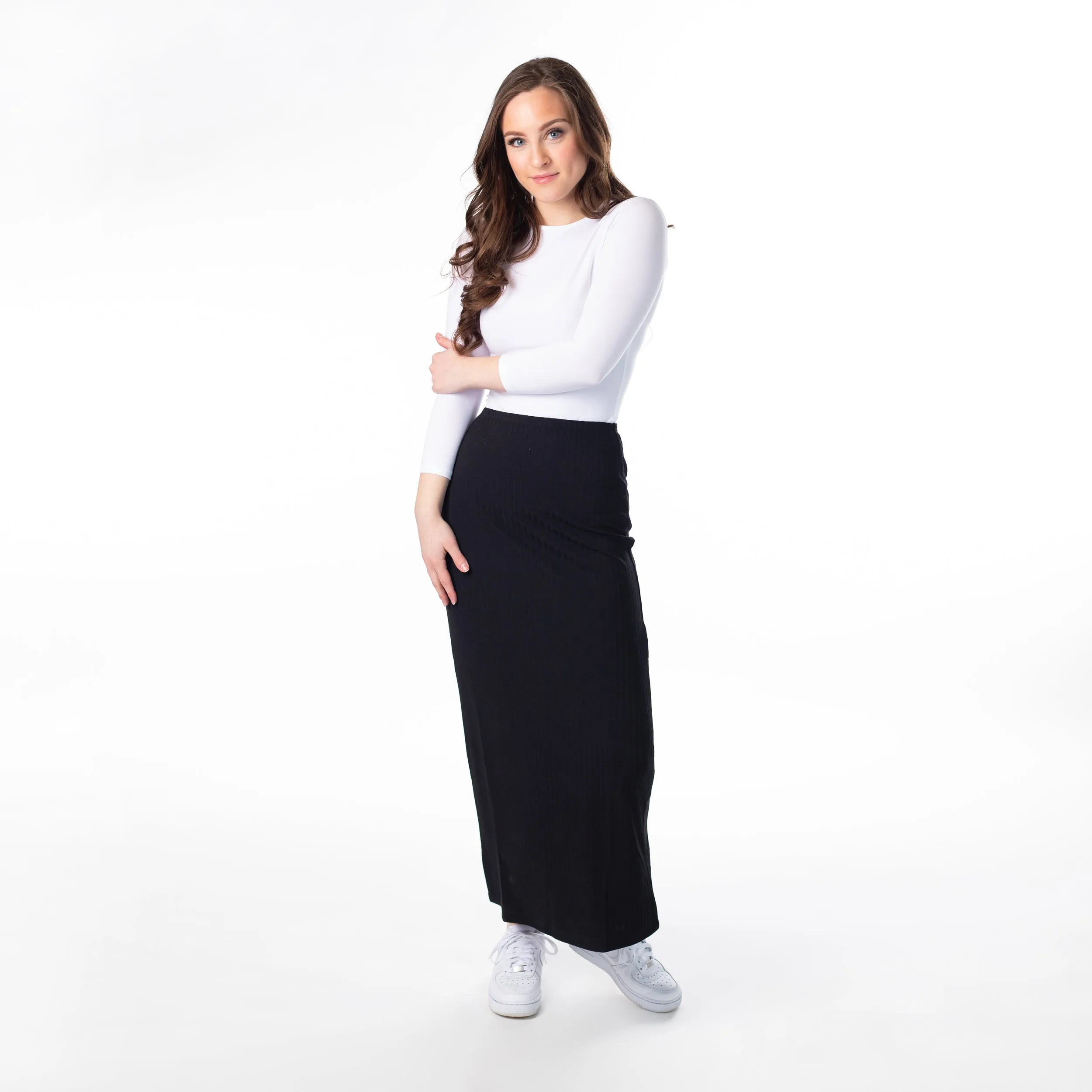 Eco conscious Pull On Style Slim Skirt Maxi 715