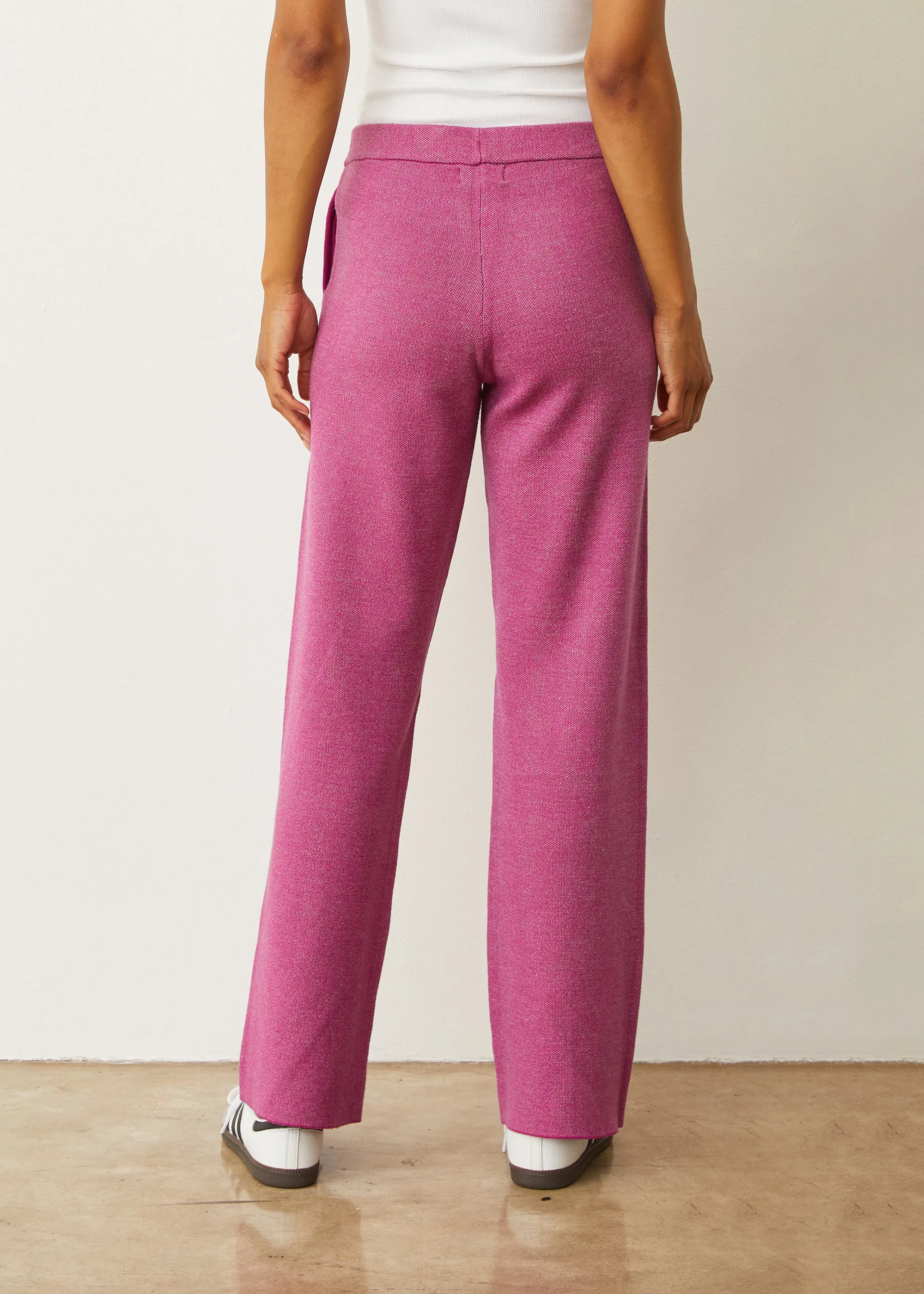 Soft Knit Two Tone Trouser WindResistantMaterial