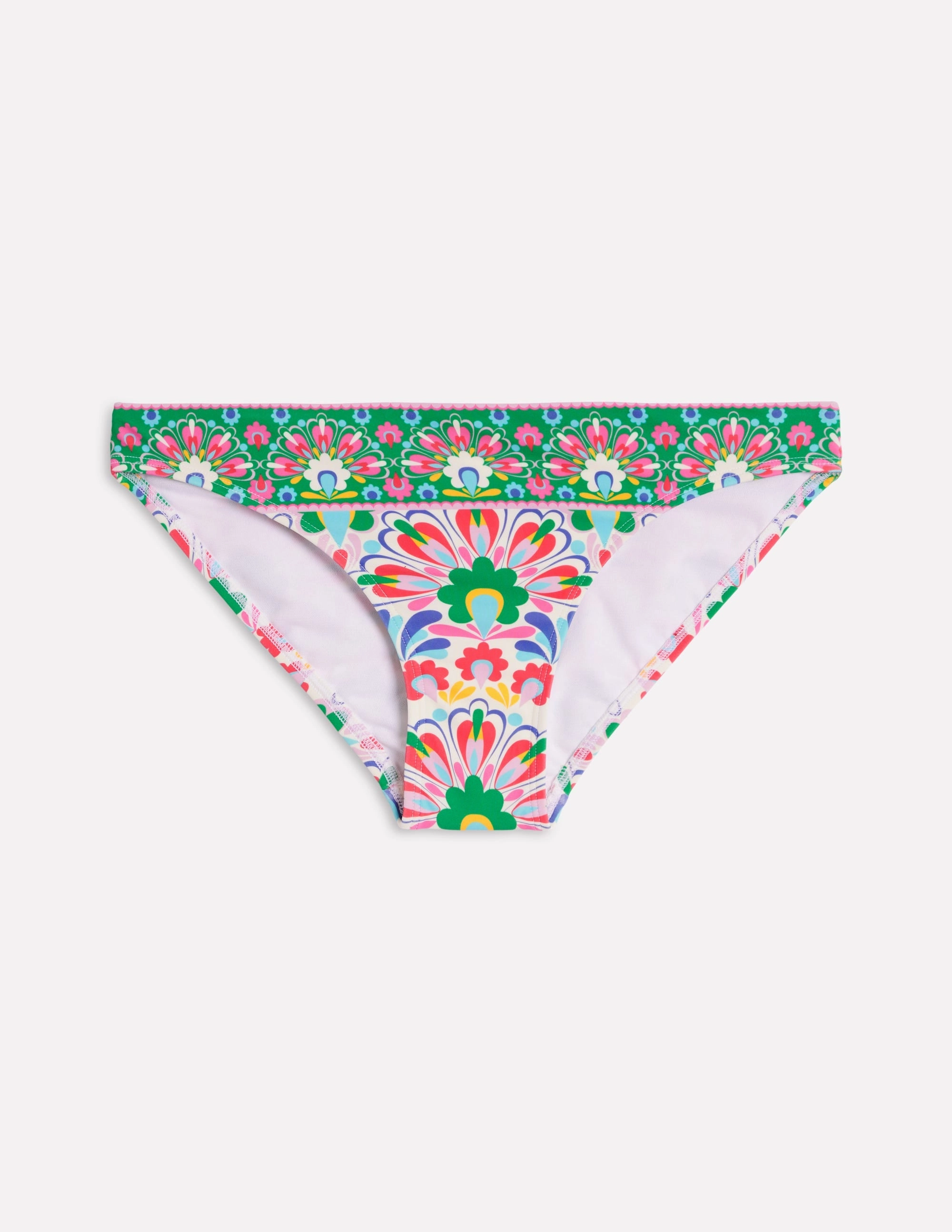 Active-Lifestyle Soft Elasticity Porto Bikini Bottoms-Multi, Decorative Dandelion