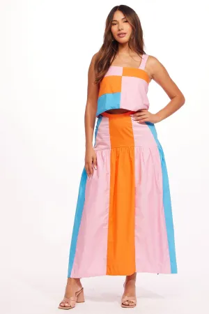 Balanced Outfit Chic Appeal Salka Skirt - Teal Melody