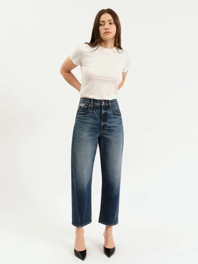 All Day Comfort Daze Denim Westward Barrel Leg in Authentic