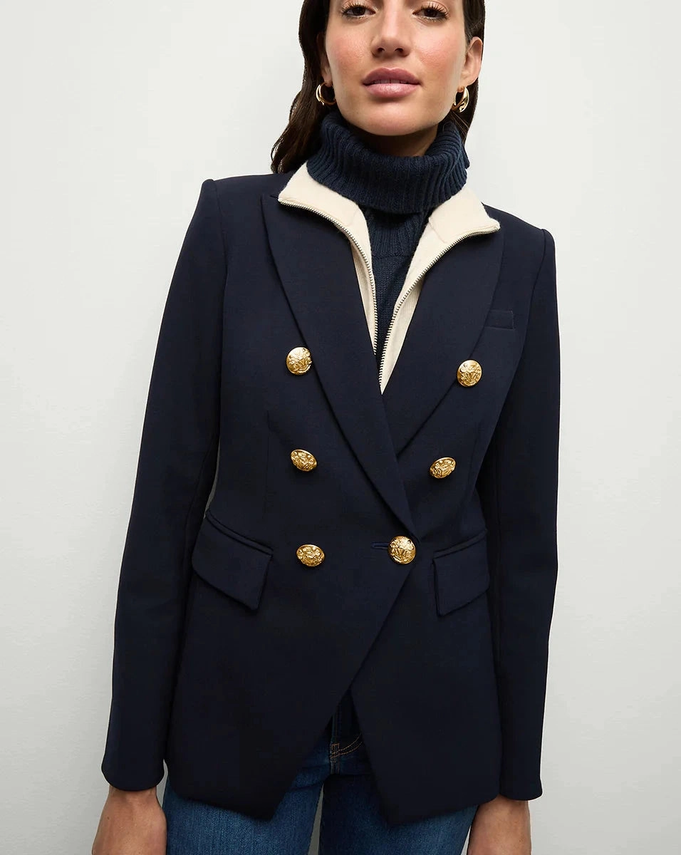 Quilted Inner Layer Urban Cool Miller Dickey Jacket Navy/Gold