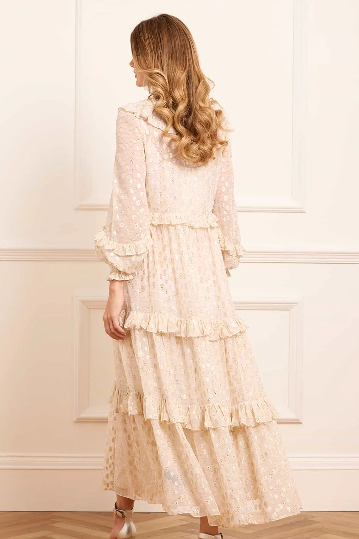 Cherie Lurex Ankle Gown Tall-Fit Comfortable shift dress