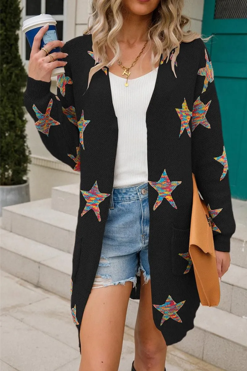 Wicking Inner Lining WOMENS OPEN FRONT KNITTED CARDIGAN