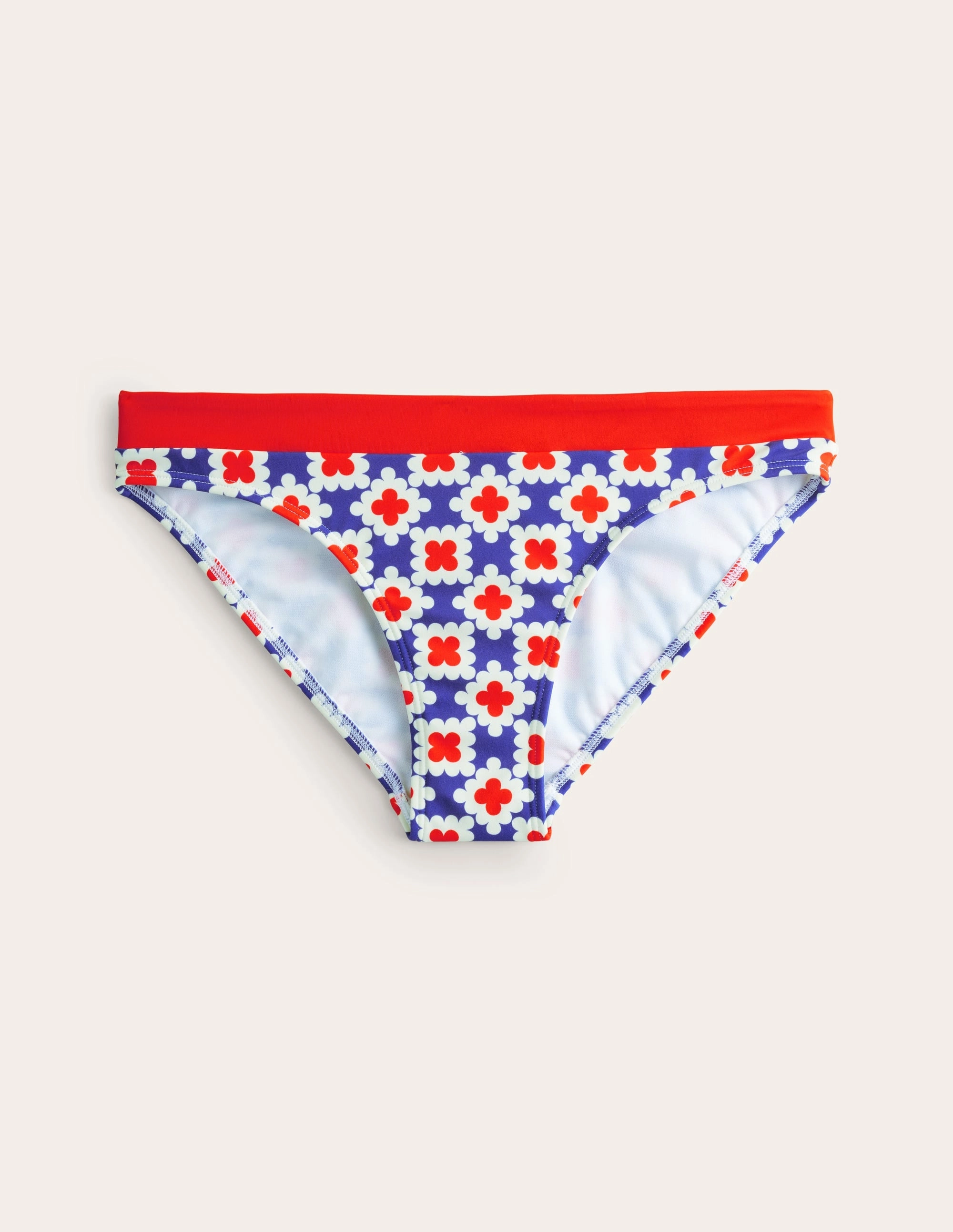 Ithaca Panel Bikini Bottoms-Surf the web, Abstract Tile Eco-friendly Lightweight Mesh