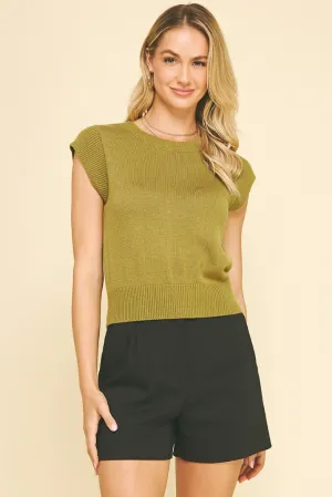 Aurelia Cap Sleeve Sweater AbrasionResistant Finish Antimicrobial Treatment