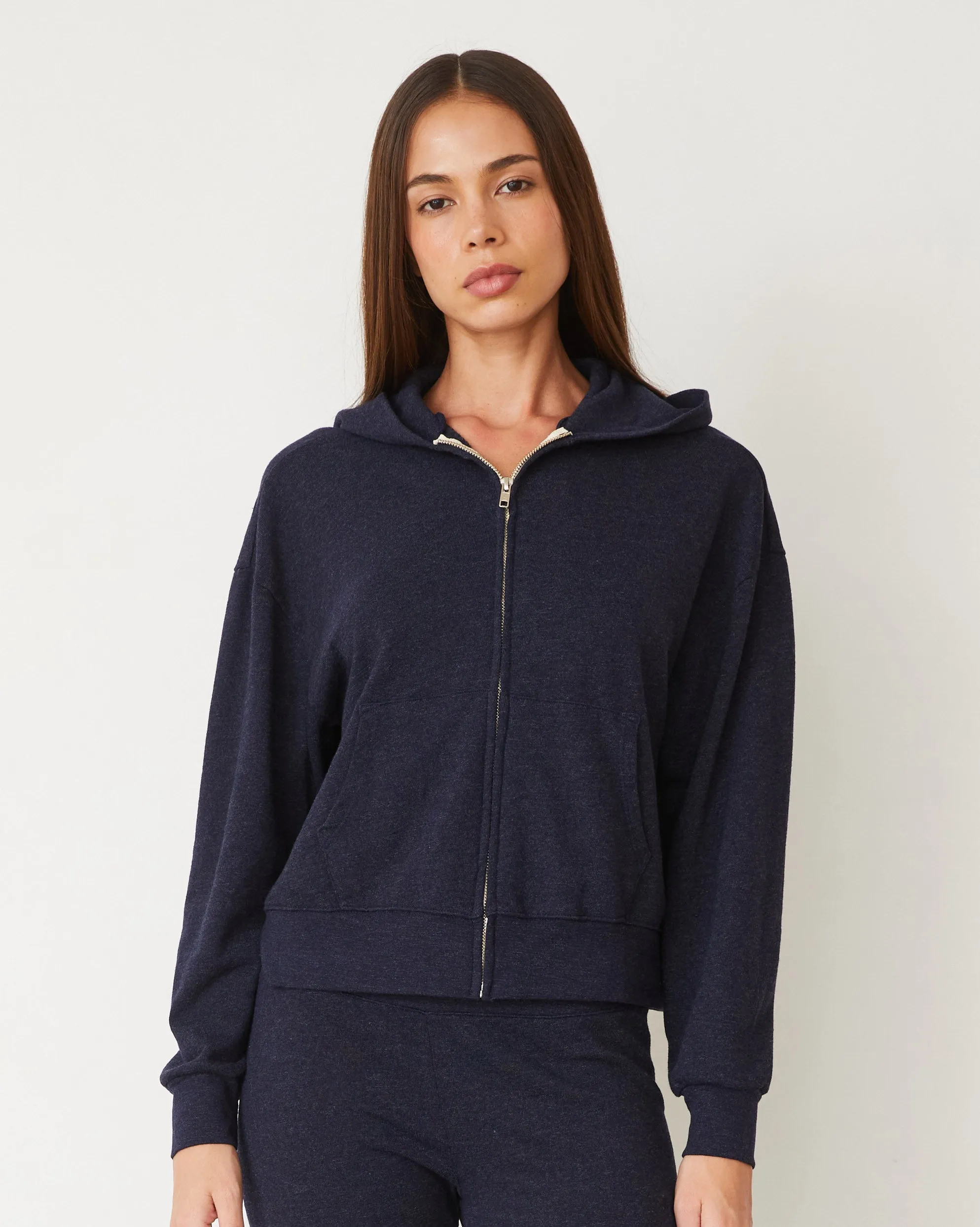 Original Fleece Zip Up Hoody Waist-Cinching