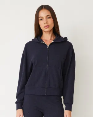 Original Fleece Zip Up Hoody Waist-Cinching