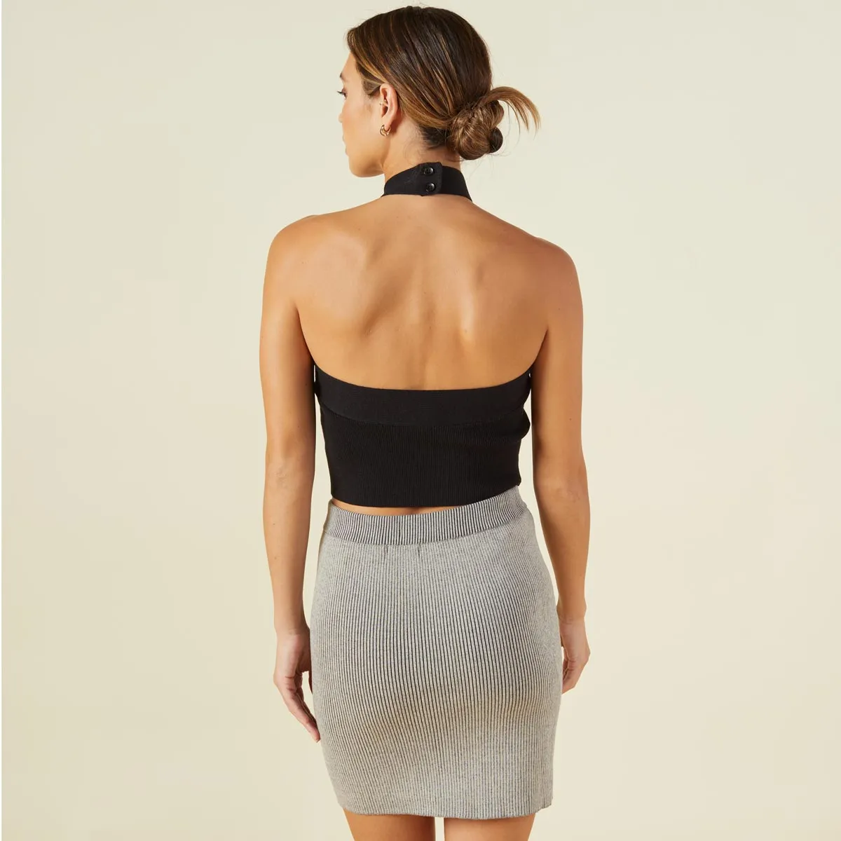 Fade Resistant Coating Soft Knit Halter