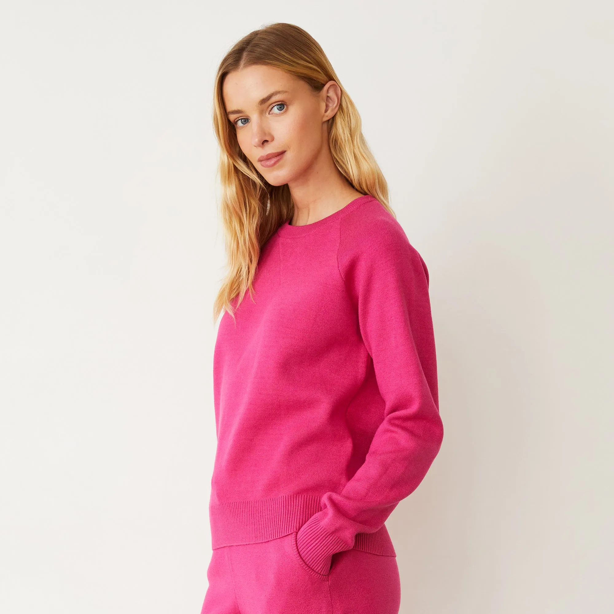 Soft Knit Raglan Sweater AntiMicrobialLining