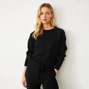 Gentle Texture Versatile Touch Soft Knit Raglan Sweater