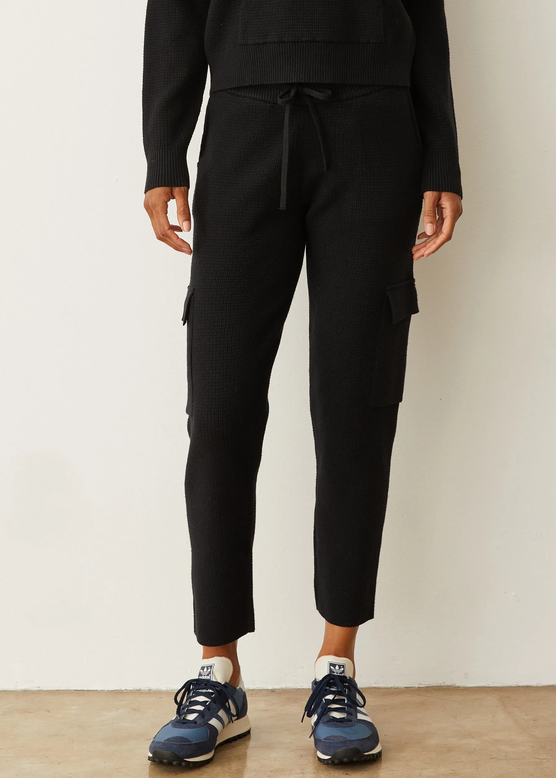Soft Knit Waffle Cargo Jogger Clean Fit