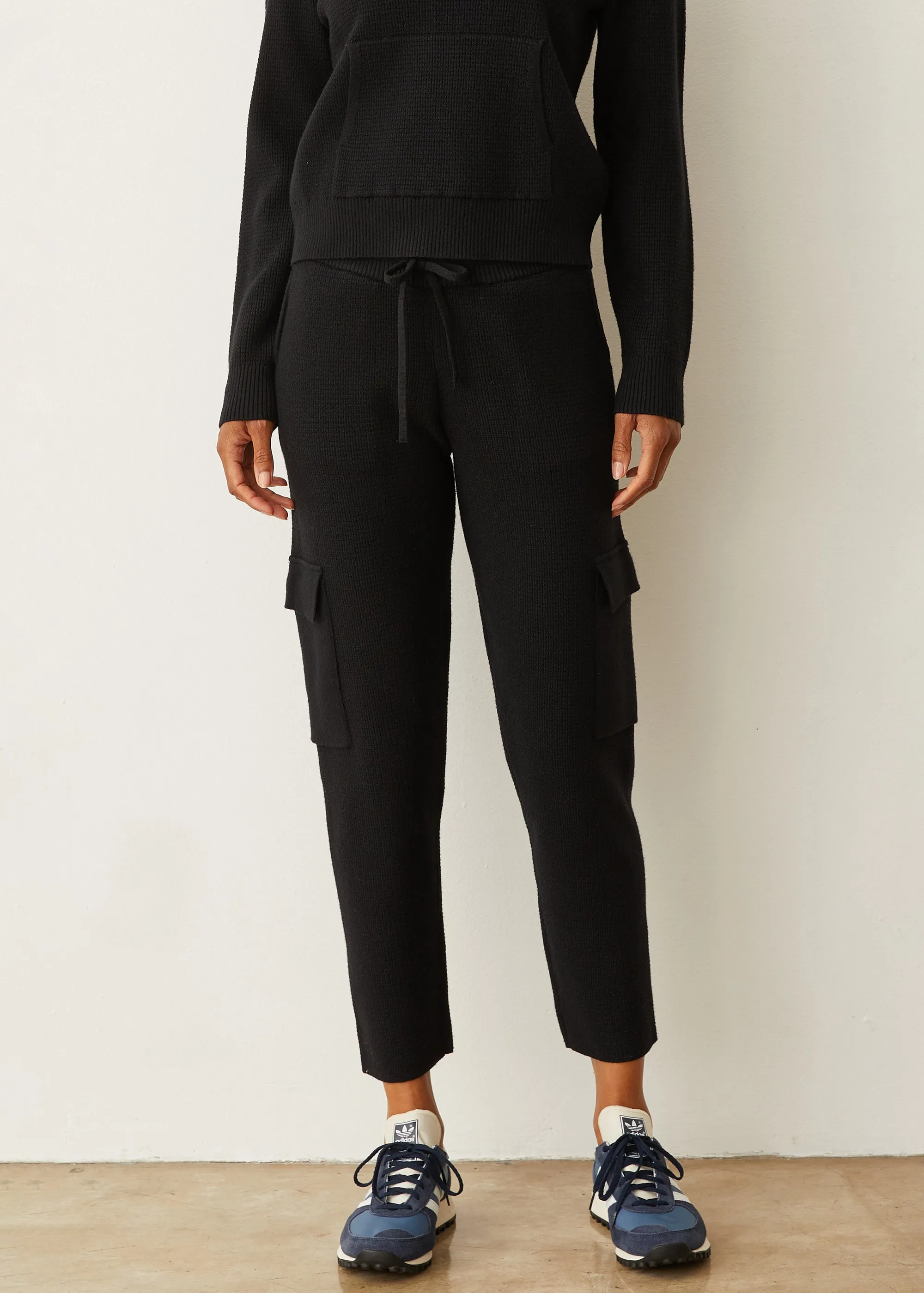 TaglessDesign Soft Knit Waffle Cargo Jogger