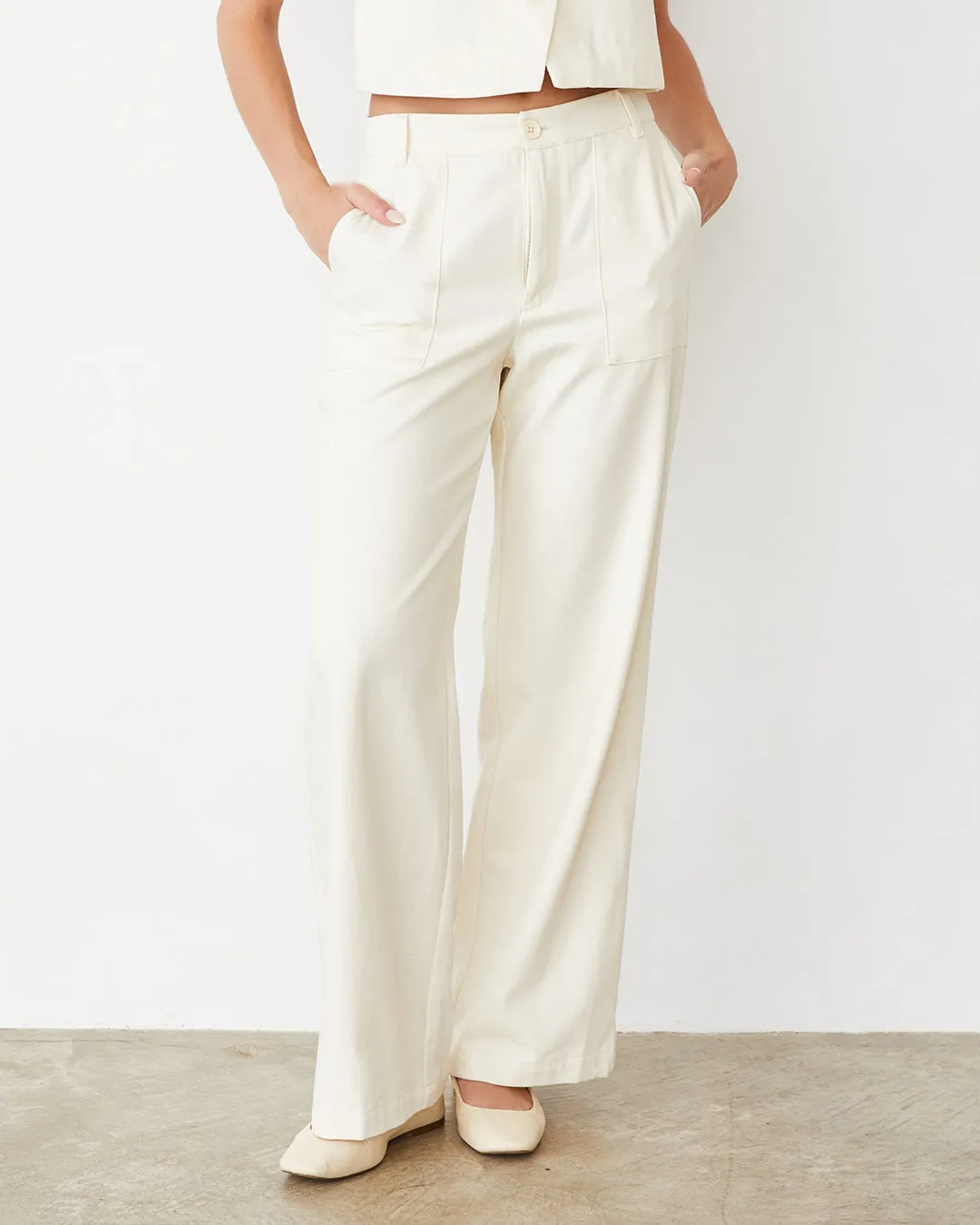 Soft Twill Patch Pocket Pant Reinforced Seam Technique