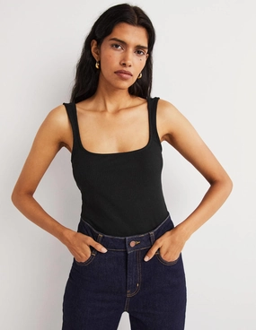 AntiPill Finish VentilatedBackPanel Soft Ribbed Vest-Black