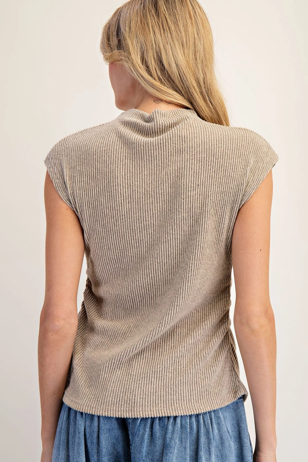 Got The Look Top in Coco Unlined Design Drop Shoulder